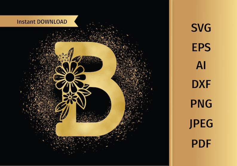 Free Free Flower Initial Svg 62 SVG PNG EPS DXF File