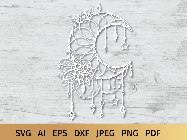 Download Moon Dream Catcher Svg Free
