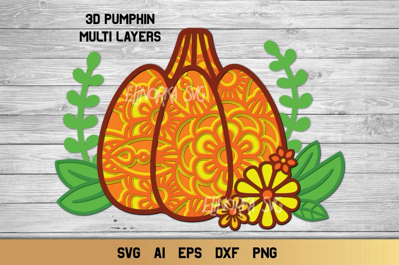 Download Multi Layer Pumpkin SVG Halloween SVG 3d Layered | Etsy