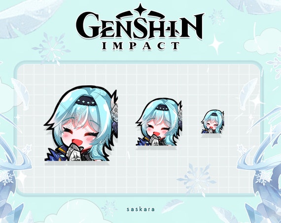 Eula Laugh Genshin Impact Twitch Discord Emotes Twitch Etsy Singapore