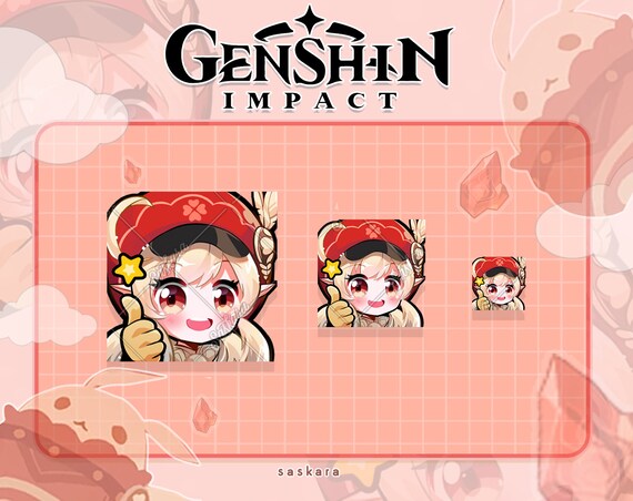 Klee Genshin Impact Twitch Discord Emotes Twitch Graphics Etsy