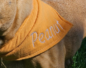 Custom Dog Embroidered Bandana -Personalized dog bandana, cat bandana, Personalised Dog Pet Bandana embroidered, bandana