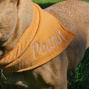 Custom Dog Embroidered Bandana -Personalized dog bandana, cat bandana, Personalised Dog Pet Bandana embroidered, bandana
