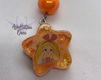 Kikka Tye Dye Star Charm Keychain