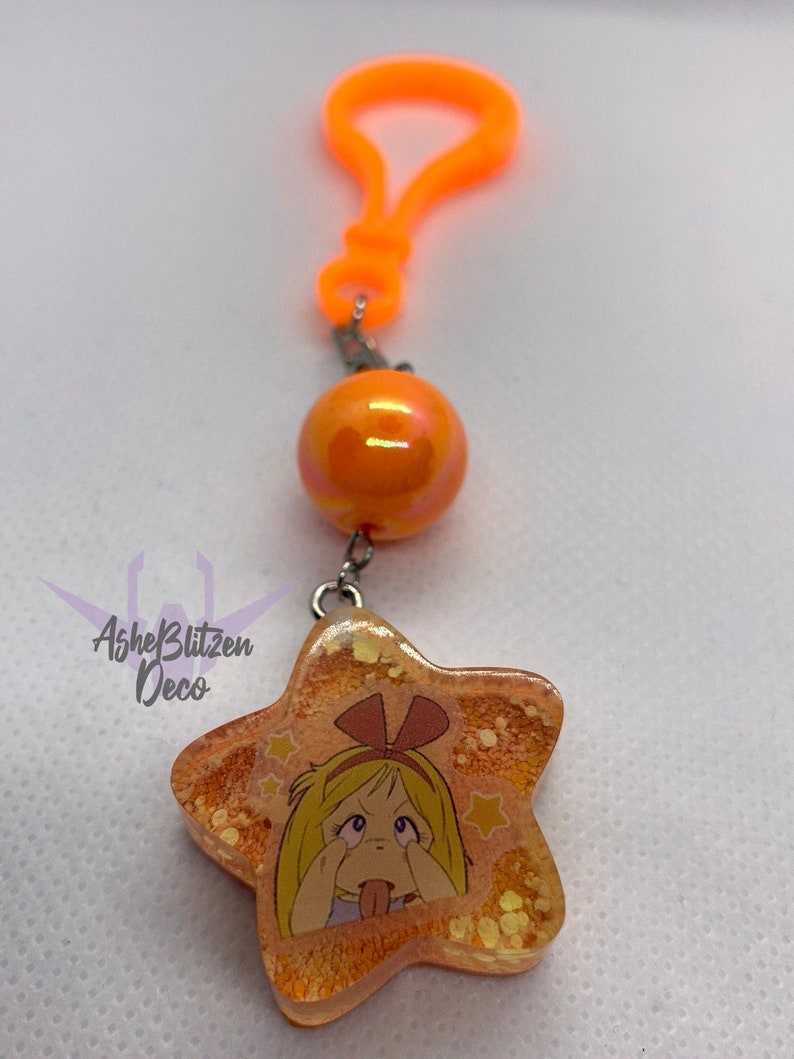 Kikka Tye Dye Star Charm Keychain