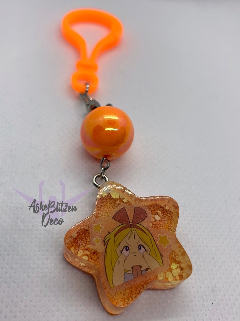 Kikka Tye Dye Star Charm Keychain