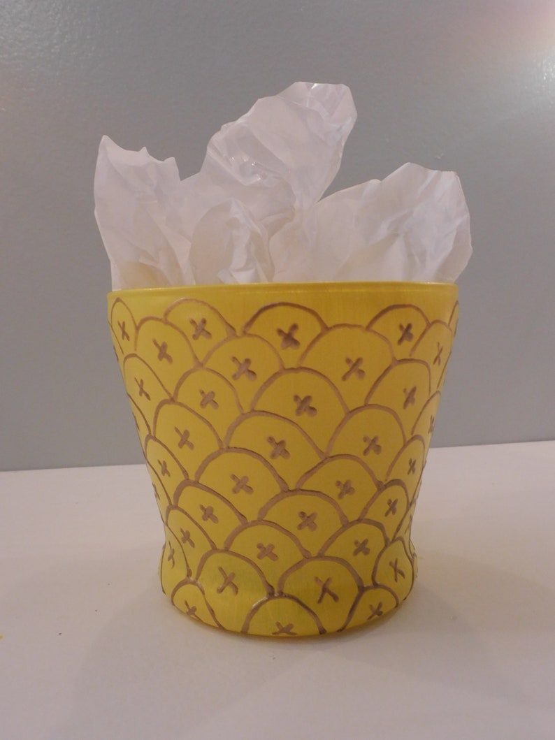 Pineapple Vase with Plant