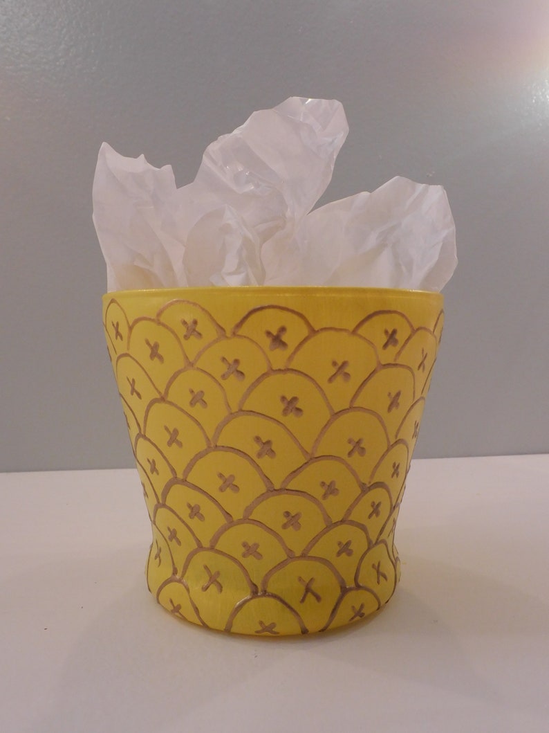 Pineapple Vase with Plant
