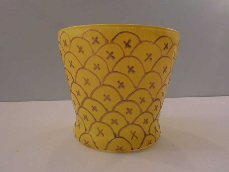 Pineapple Vase with Plant
