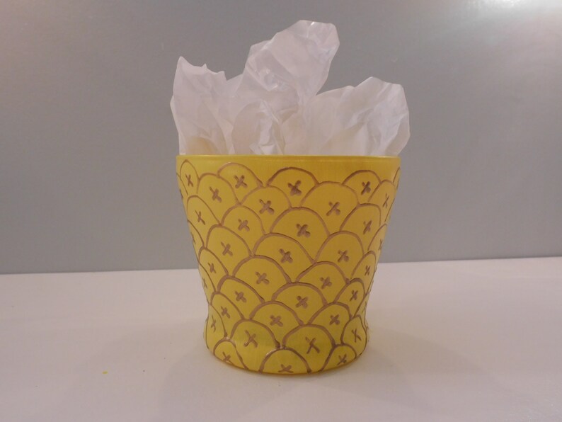 Pineapple Vase with Plant