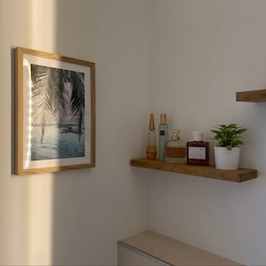 Oak wall shelf