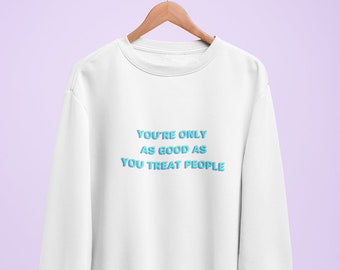 Keep Calm and Carry On Motivational Retro Vintage Crewneck Sweatshirt for Men