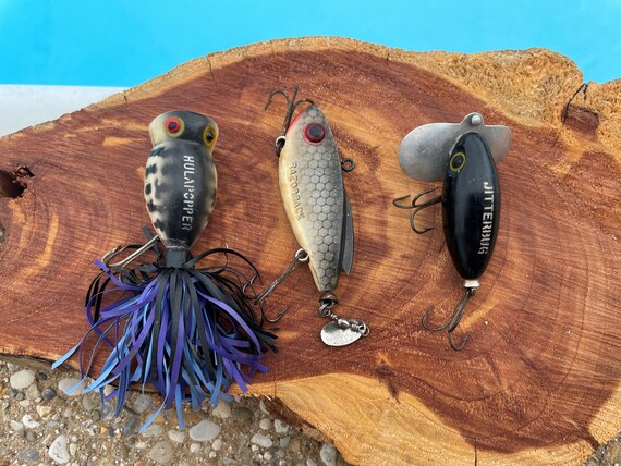 Lot De Leurres De Pêche Vintage - Hula Poppers, Jitterbug Et Plus - Collection