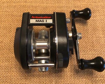 Vintage Abu Garcia Ambassadeur Black Max Baitcast Reel - Etsy Vintage Abu Garcia Ambassadeur Black Max Baitcast Reel - Etsy