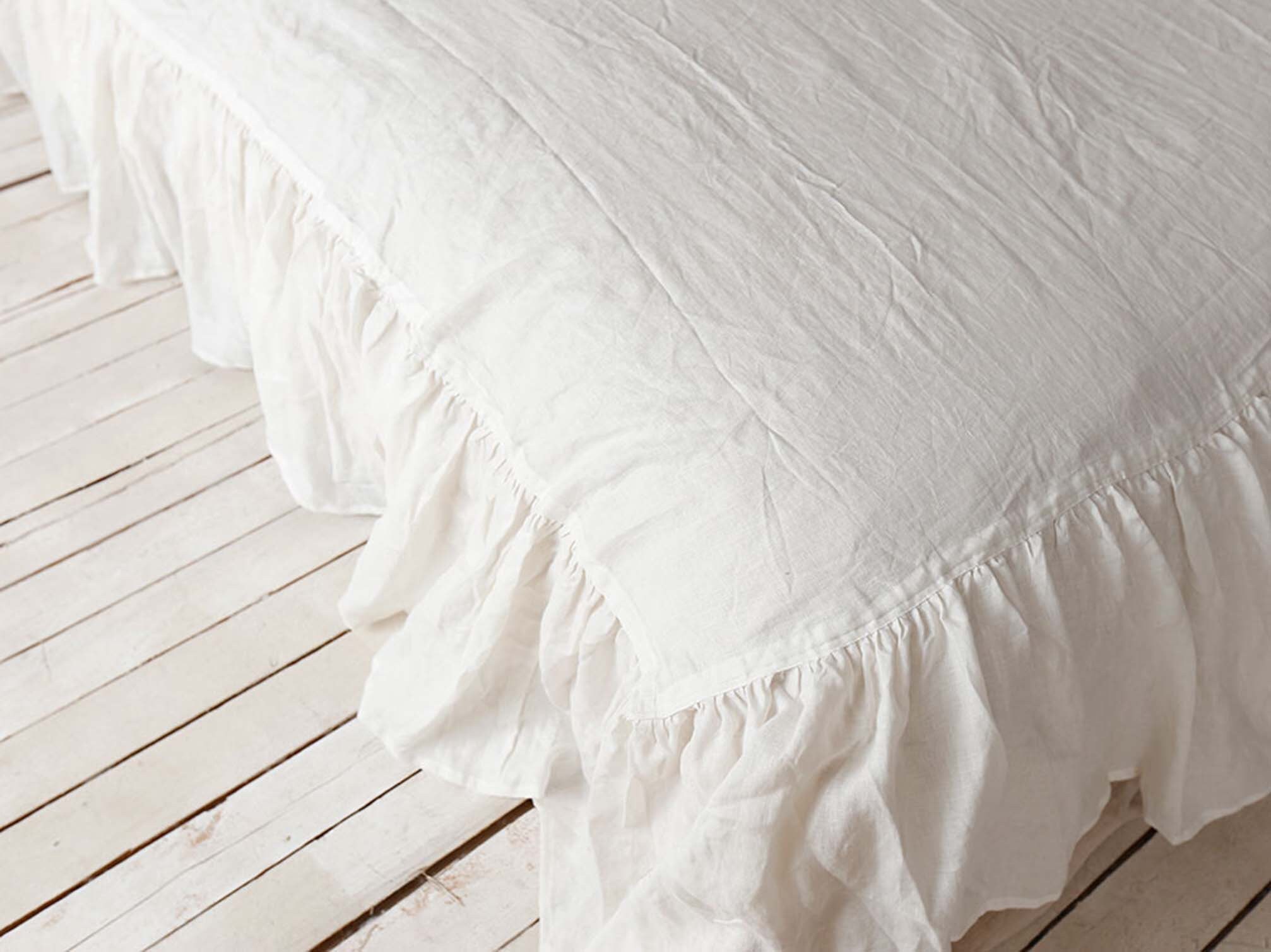 PURE LINEN Bed Skirt/Custom sizes/Custom Colors/Contact Etsy