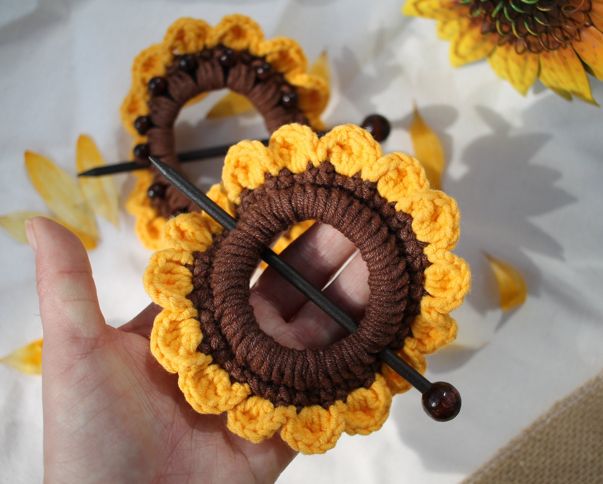 Sonnenblume Dreads Haarspange Dreadlocks Schmuck Sonnenblumen Blumen  Haarnadel Haarstab Haarklammer Gehäkelt - Etsy, image size:2440x1958