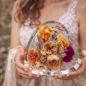 Dein Brautstrauß für die Ewigkeit Brautstrauß Konservierung Herzform optional mit oder ohne Schrift Hochzeit Braut Brautstrauß AUF BESTELUNG