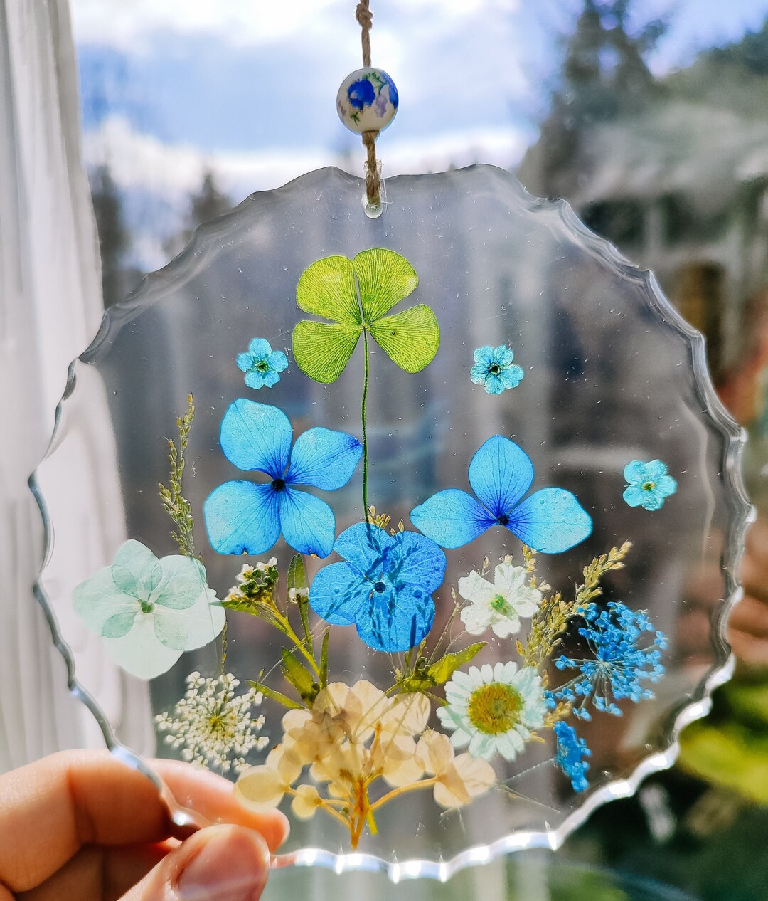 Kann Man Frische Blumen In Harz Gießen Wandhänger Dekohänger Mit Echten Blumen Harz Boho Vintige Deko