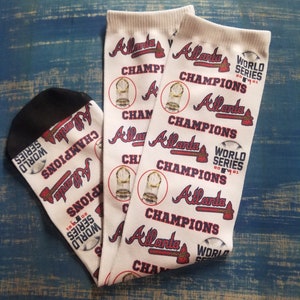 Men's Atlanta Braves World Series Champions Dress Socks 