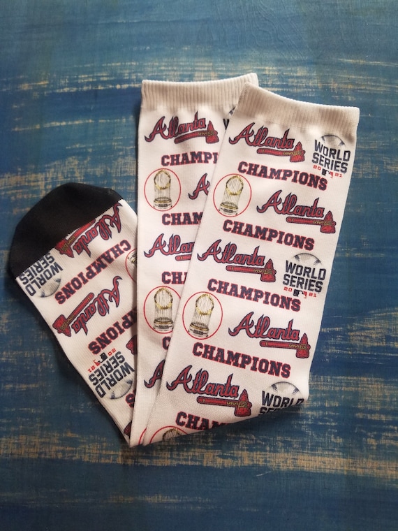 Men's Atlanta Braves World Series Champions Dress Socks 