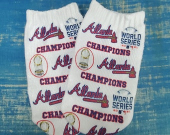 Infant Atlanta Braves World Series Champions Grippy Socks