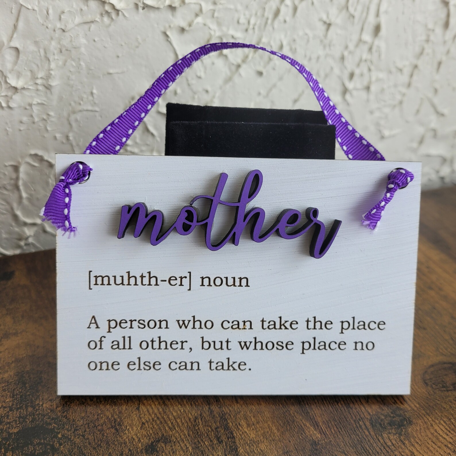 Laser Cut Engraved Mother Noun Sign Etsy