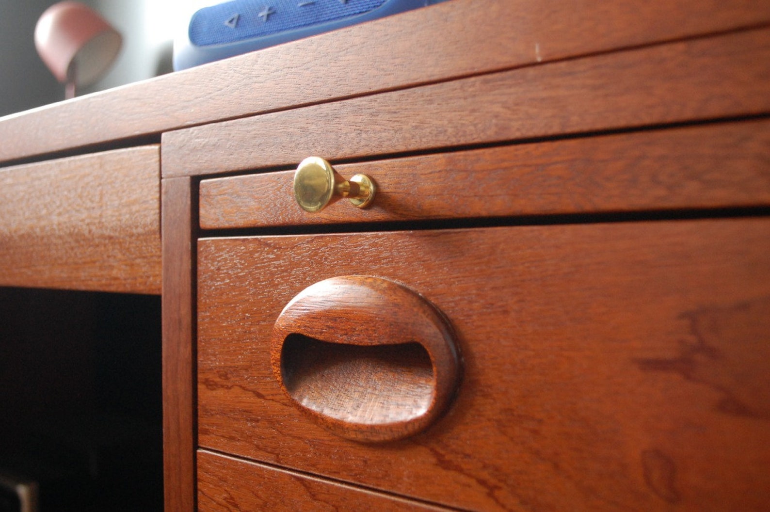 Set of 3 Recessed Drawer Handles Replica Midcentury Etsy