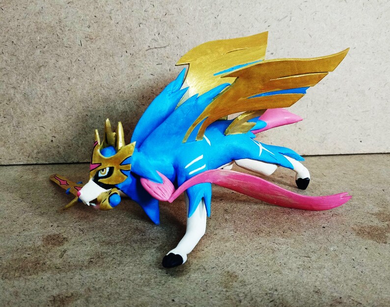 Pokemon clay figure Zacian Preorder Etsy