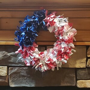 Old Glory Rag Wreath