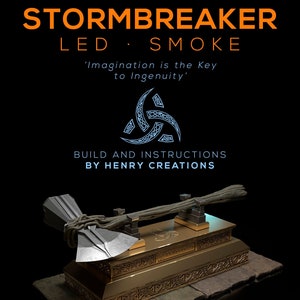 Stormbreaker LED SMOKE. Build and Instructions by Henry Creations. PDF guide. Thor Cosplay. image 1