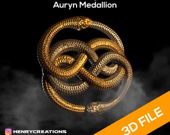 Auryn Medallion. Neverending Story STL 3D File