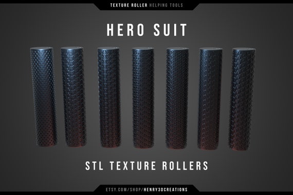 Texture Roller Hero pattern for Cosplay. STL file to print. 3D printing. Eva foam, clay, leather.