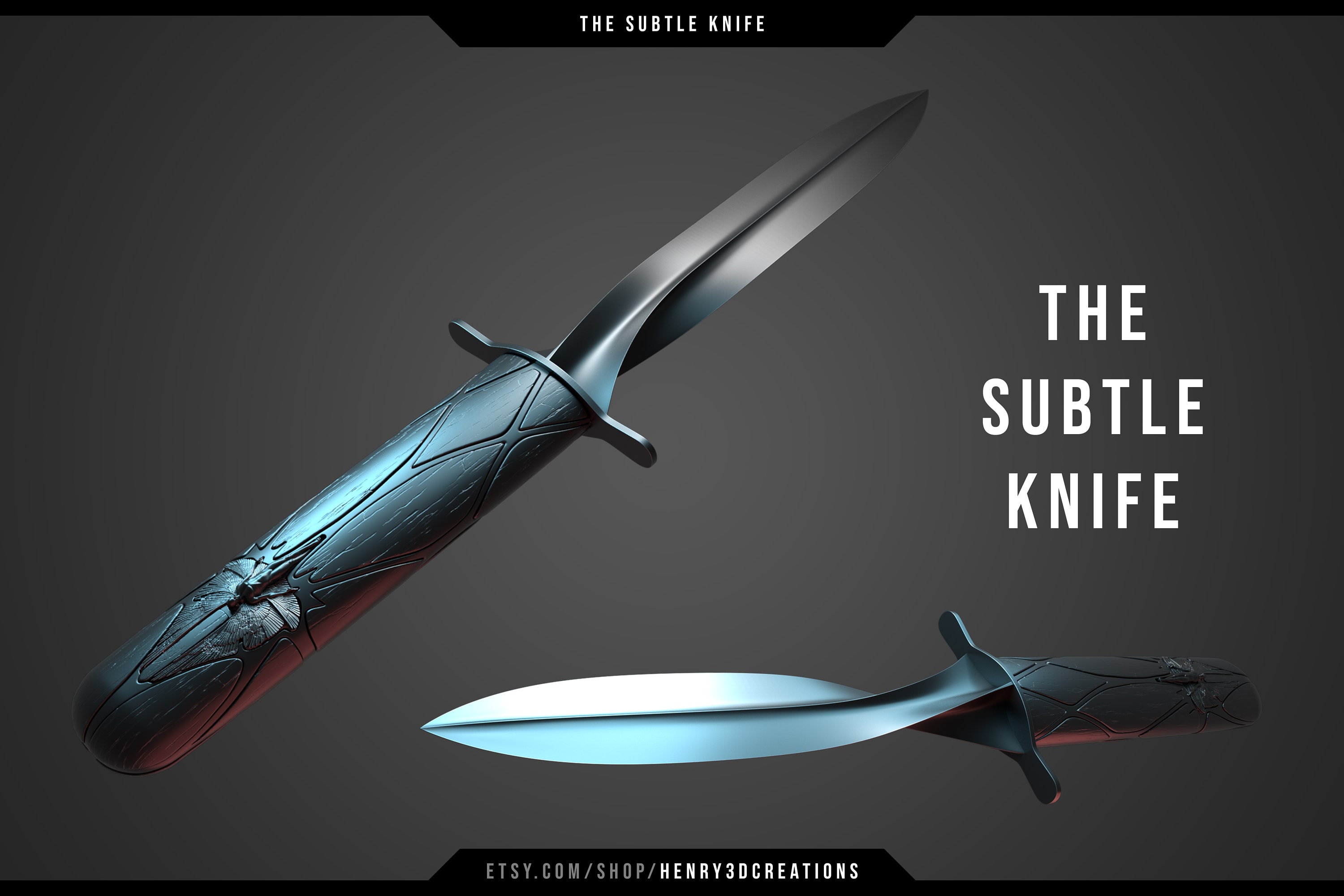 His Dark Materials 3D Printable the Subtle Knife. STL File
