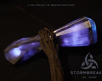 Stormbreaker. LEDs · Smoke. 3D Printable Thor Axe. Interior Files Only