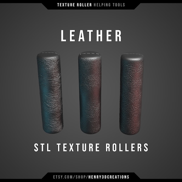 Textur Roller Leder Effekt für Cosplay. STL-Datei zum Ausdrucken. 3D Druck. Eva Schaum, Ton, Leder