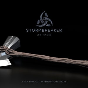 Stormbreaker. LEDs Smoke. 3D Printable Thor Axe. Interior Files Only image 4