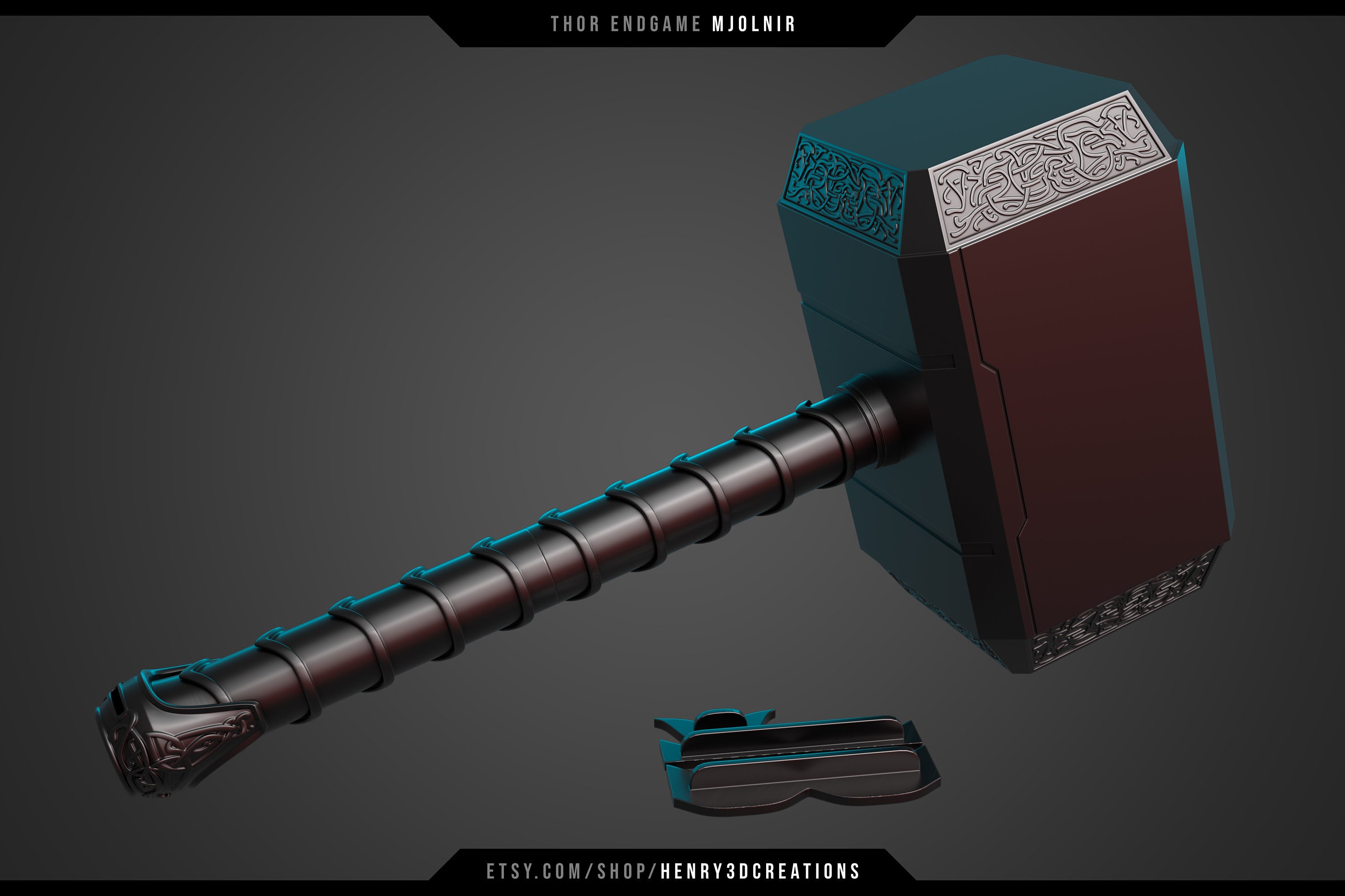 God of War Thor's Hammer 3d Print File STL Mjolnir -  Norway