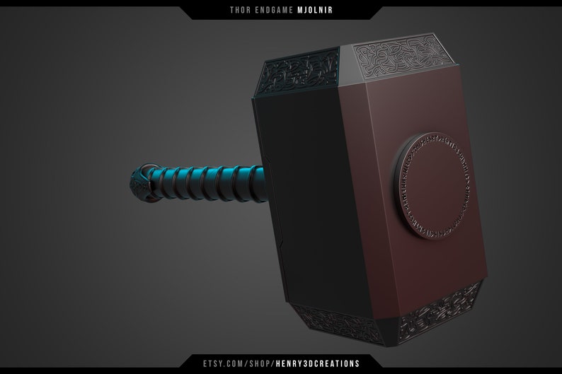 Mjolnir Thor Hammer 3D Printable Mjolnir STL File. New Etsy Ireland