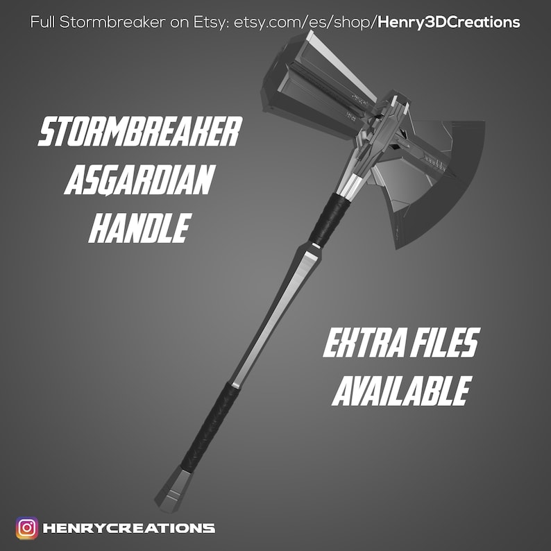 Stormbreaker Ultra Detailed 3D STL Model for Cosplay. Incredibly Accurate, 1:1 With realistic wood texture image 8