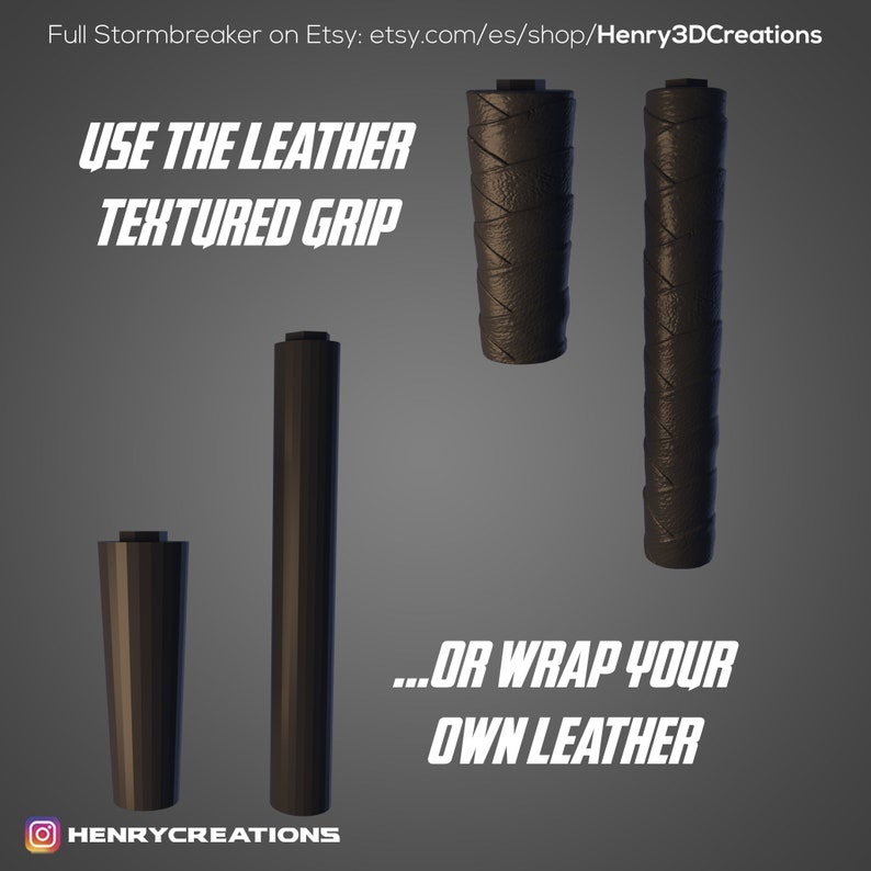 Stormbreaker Ultra Detailed 3D STL Model for Cosplay. Incredibly Accurate, 1:1 With realistic wood texture image 10