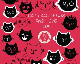 Cat Face Emoji - Etsy Singapore Cat Face Emoji - Etsy Singapore