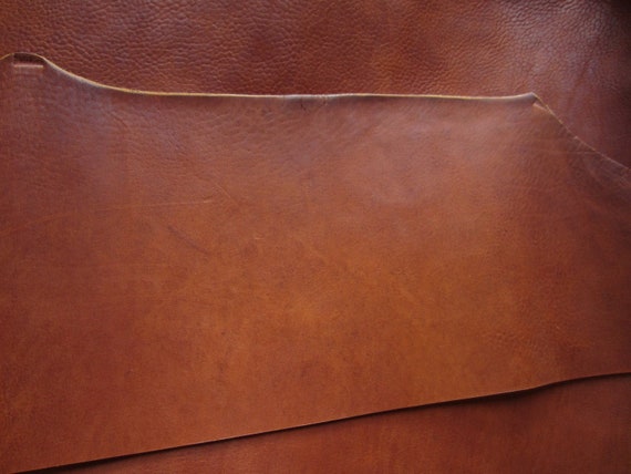 SADDLE TAN VEG TANNED HIDES LEATHER PIECE 16/"x8/" for leather craft SHEATH HOLDER