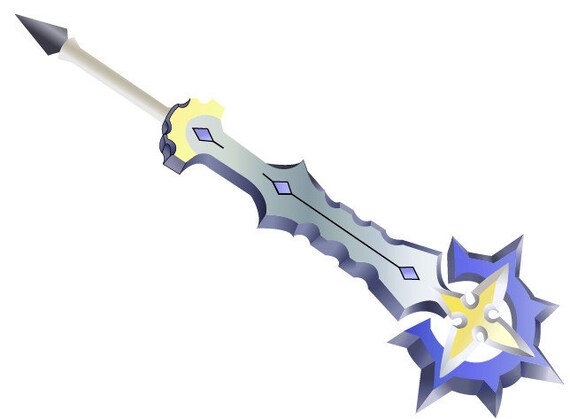 Kingdom Hearts Saix S Claymore 3d Printed Keyblade Etsy Kingdom Hearts Saix S Claymore 3d Printed Keyblade Etsy