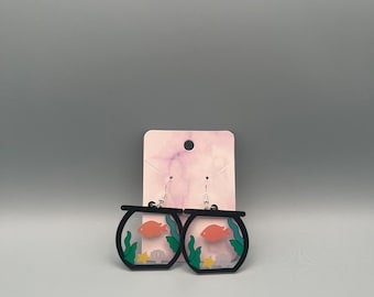 Fishbowl earrings