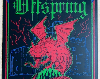 The Offspring Official Cardiff Wales Gig Poster – Signed & Numbered Screenprint