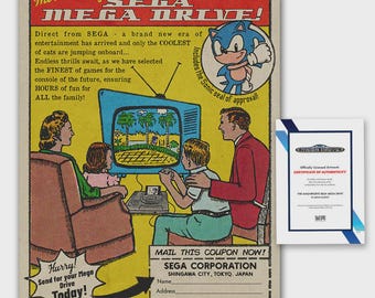 The Magnificent SEGA Mega Drive | Officially licensed print with signed certificate of authenticity