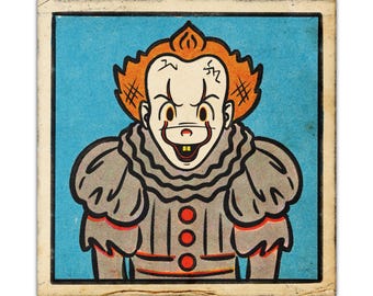 Postcard - IT - Cartoon Strip-Style Illustration