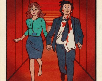 Lost in Lumon - Cartoon Strip-Style Illustration - Signed Print