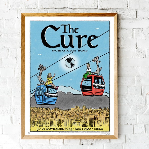 Official The Cure Shows Of A Lost World 2023 Tour - Santiago Chile - First Edition - Signed And Numbered By Artist