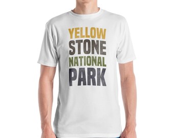Yellowstone National Park - Wyoming Outdoor Camping en Wandelen Heren T-shirt